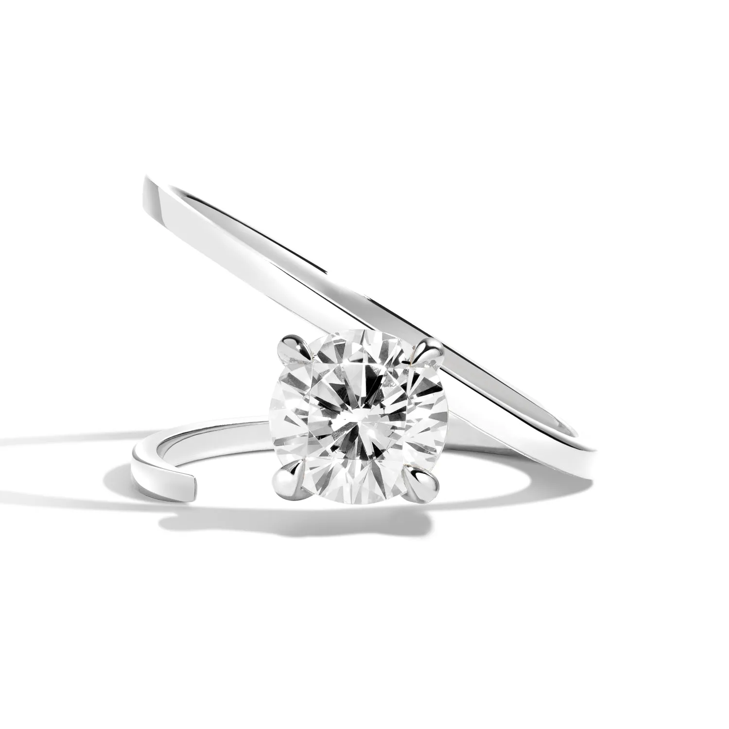 Brilliant Slant Ring