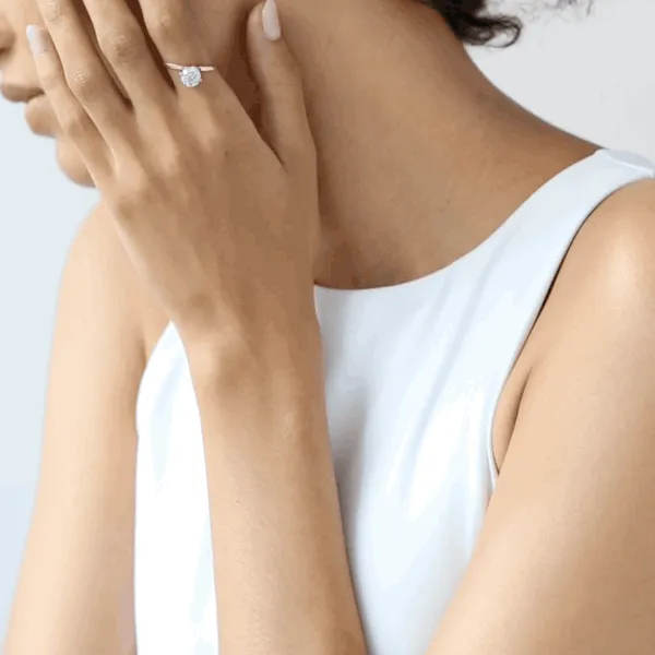 Brilliant Slant Ring
