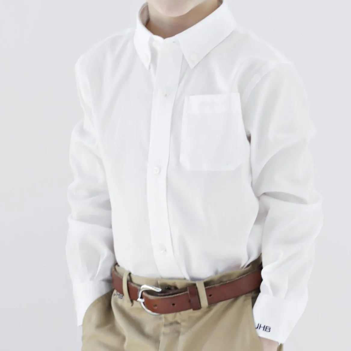 Brown Bowen & Co Bowen Arrow Button Down – Wentworth White