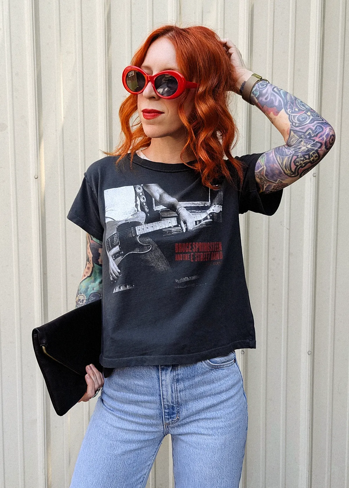 Bruce Springsteen In the Studio Girlfriend Tee