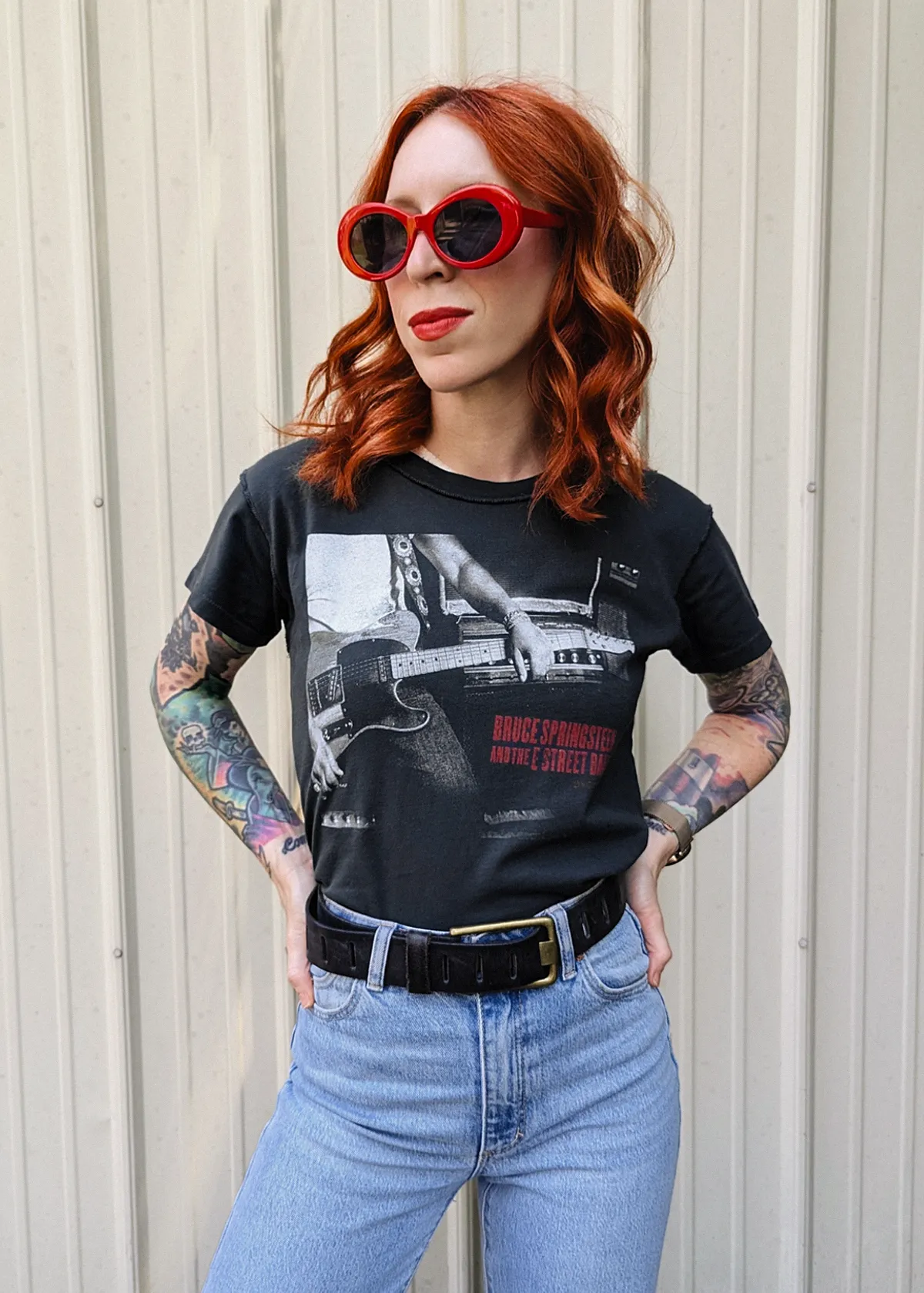 Bruce Springsteen In the Studio Girlfriend Tee