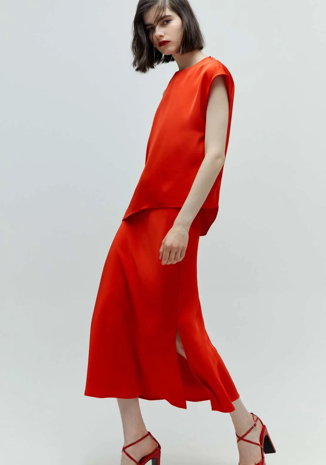 Camisole skirt - Red