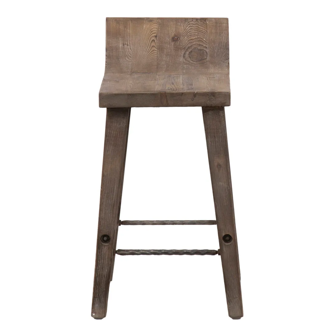 Carlson Solid Wood Stool Joss & Main Color: Rustic Brown Seat Height: Counter Stool (24" Seat Height)