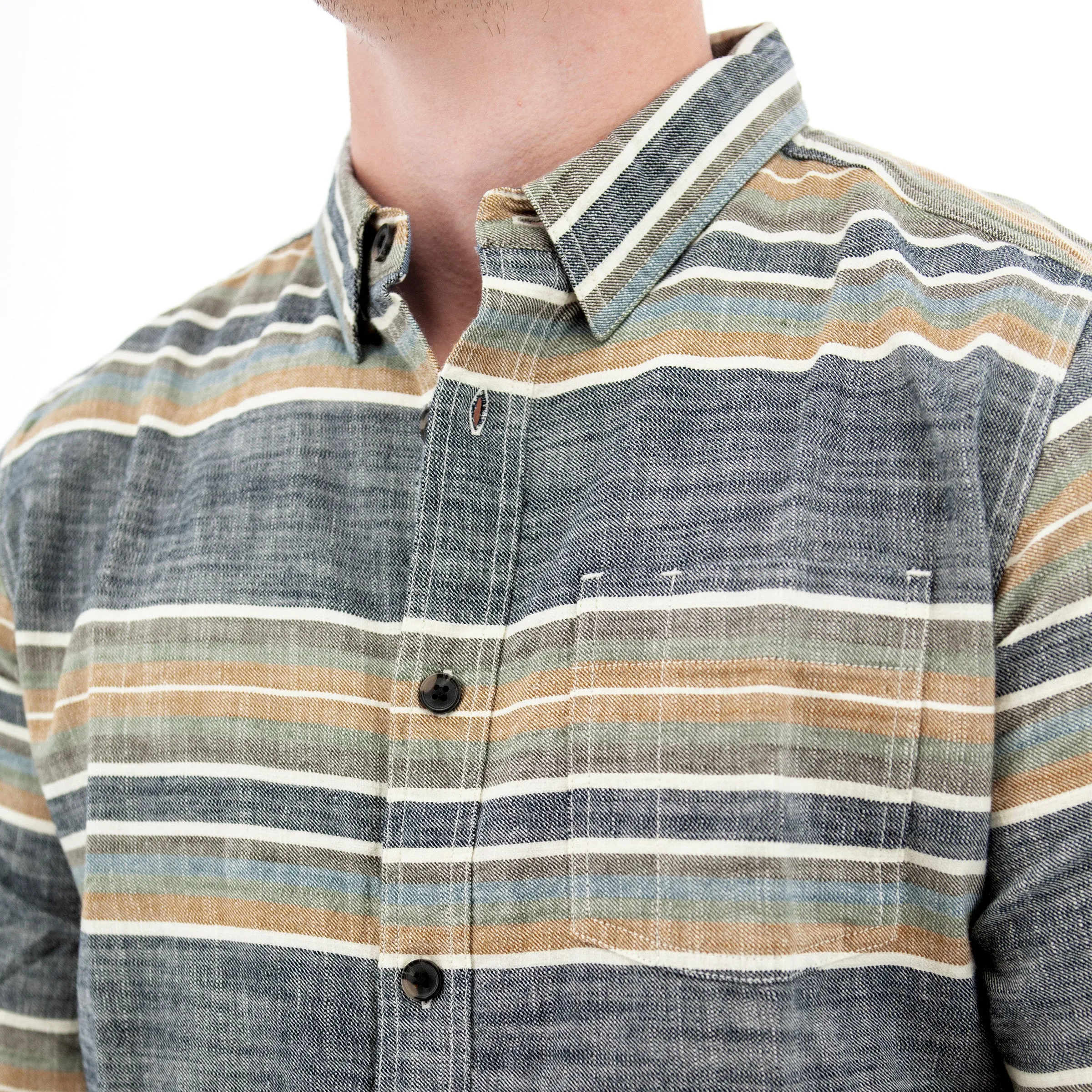 Chase Organic Hidden Button-Down Shirt - A15652