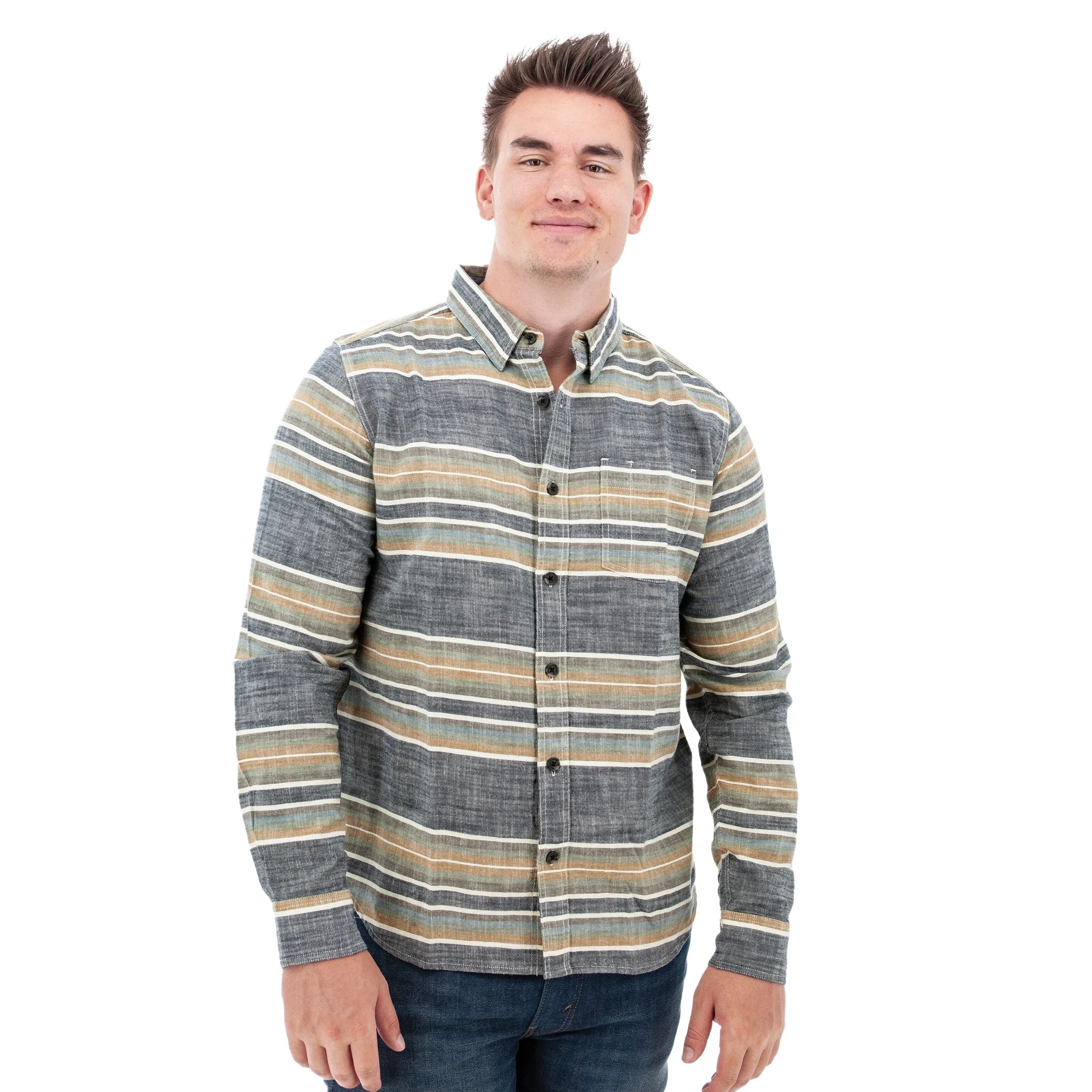 Chase Organic Hidden Button-Down Shirt - A15652