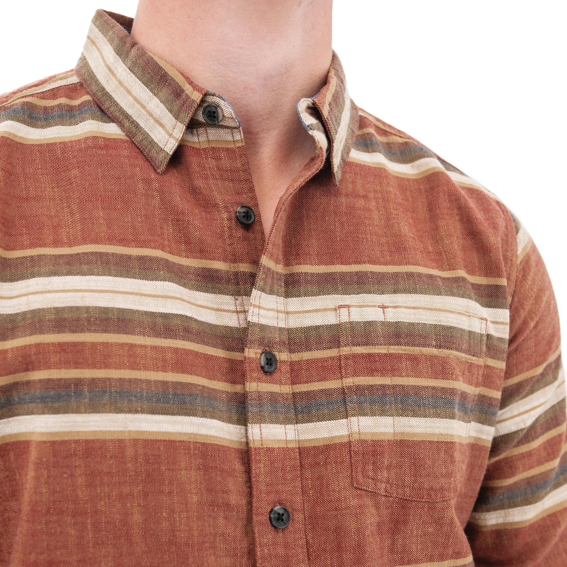 Chase Organic Hidden Button-Down Shirt - A15652
