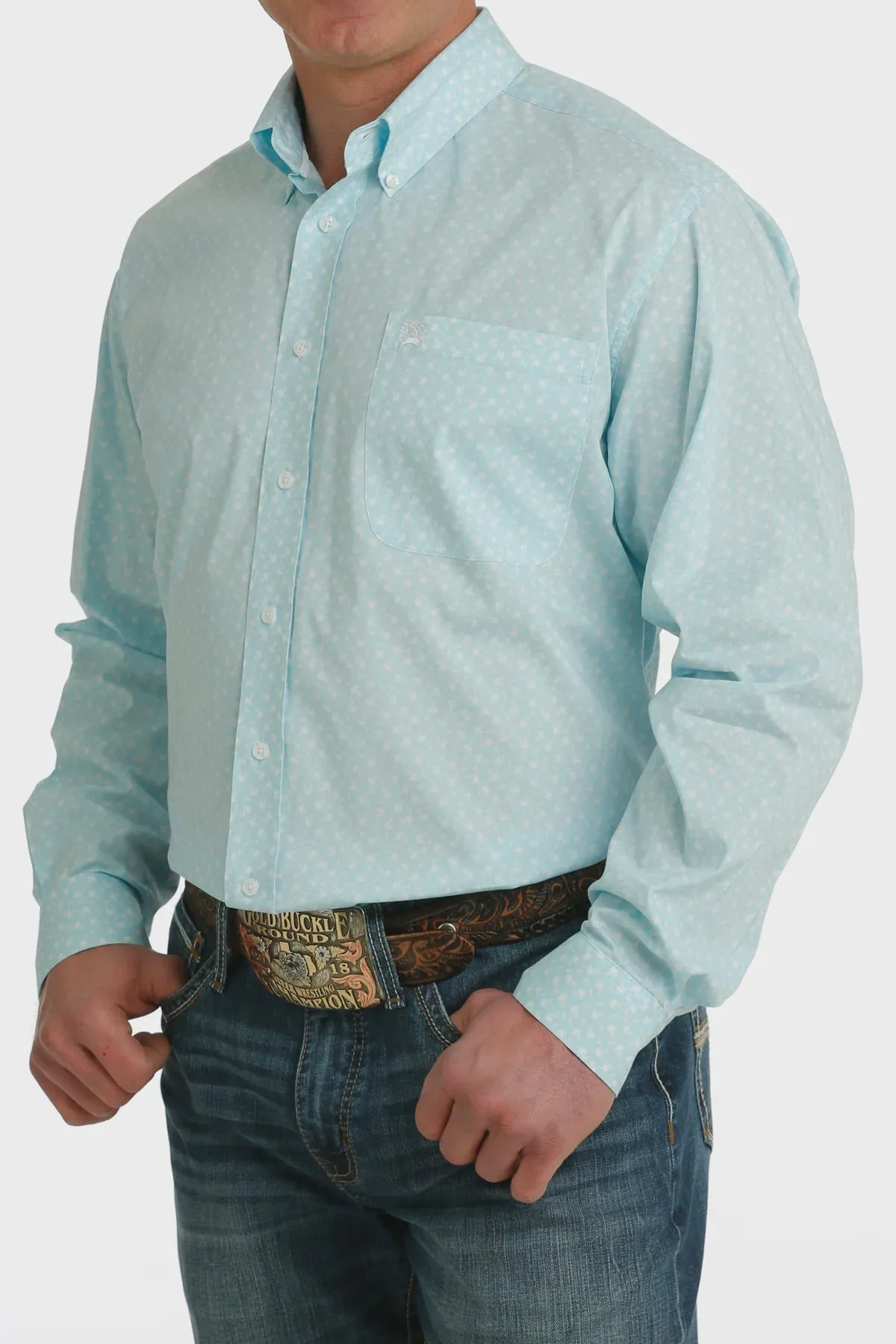 Cinch MTW1105732 MNS Lt Blue LS Print