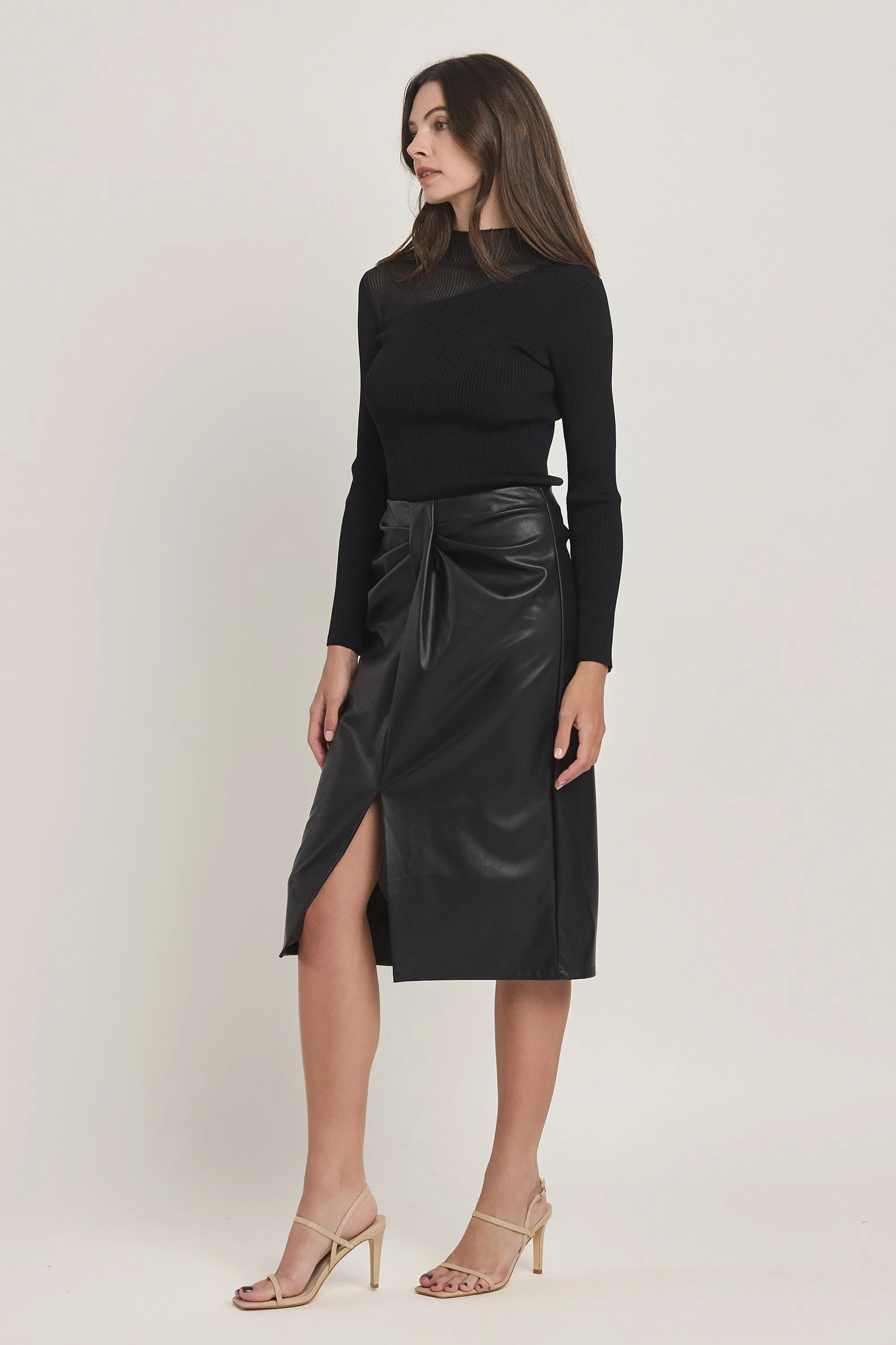 Classic Leather Skirt