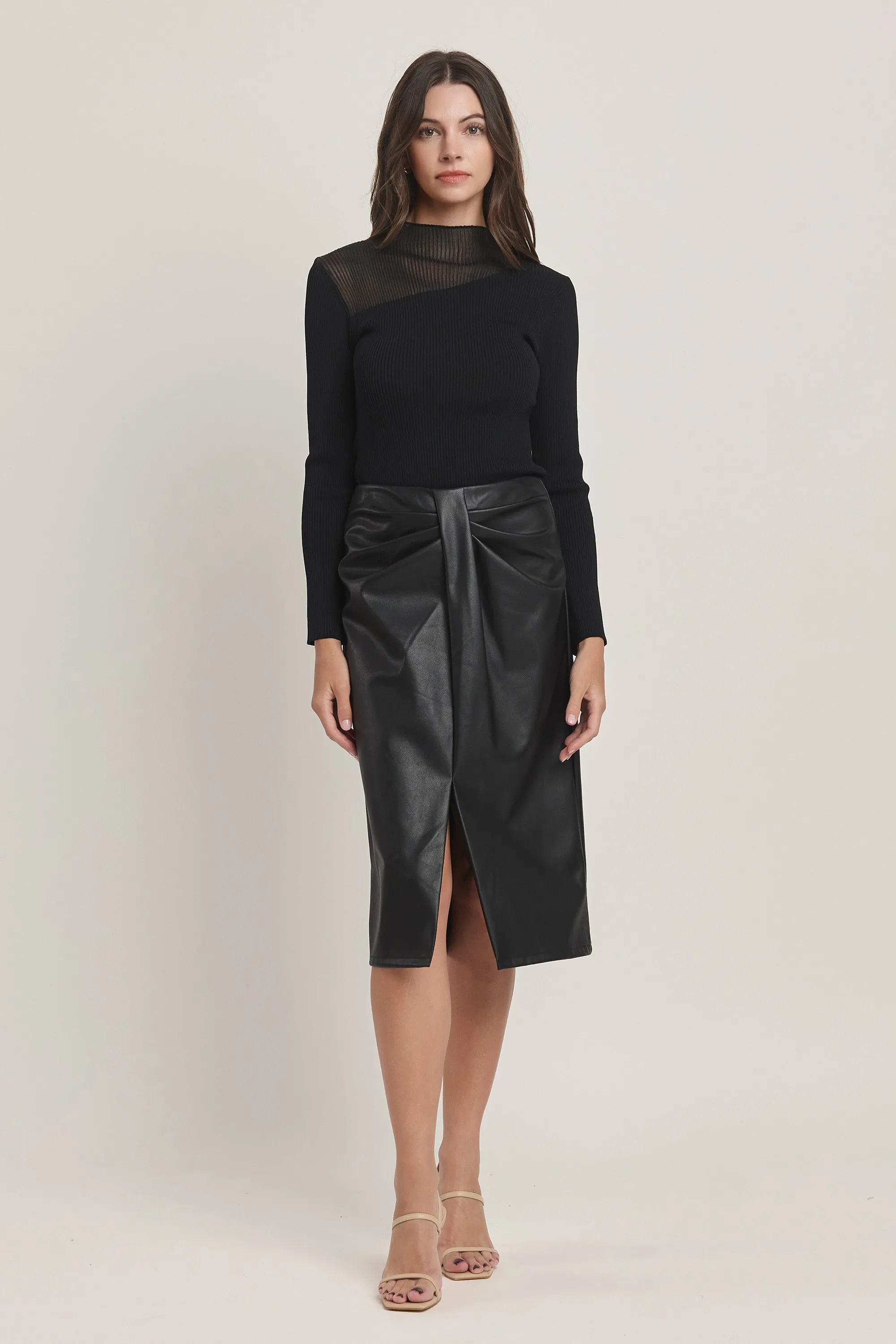 Classic Leather Skirt