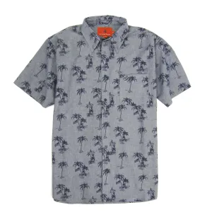 Cocktail Shirt: Chambray Palm