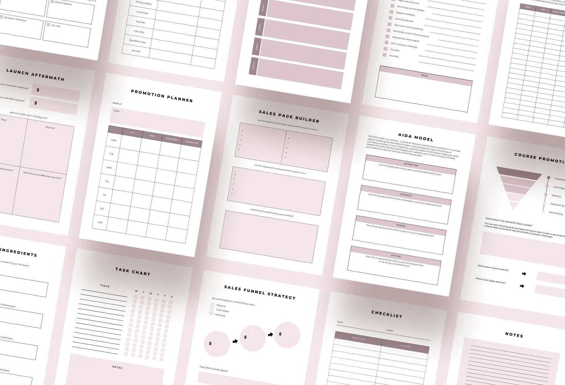Course Creation Planner Canva Template