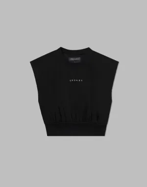 CRONOS WOMEN LOGO SLEEVELESS【BLACK】
