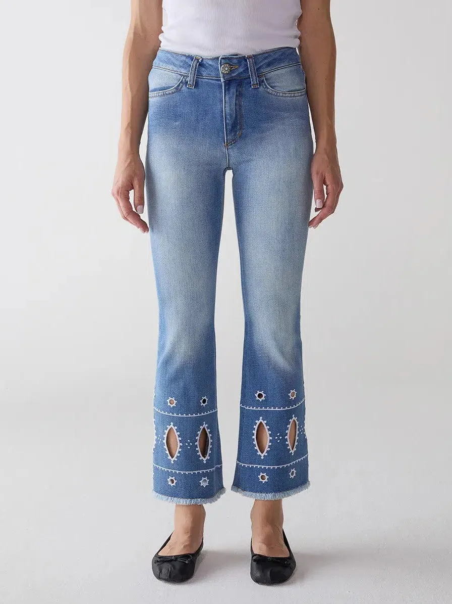 Cropped Denim Jeans
