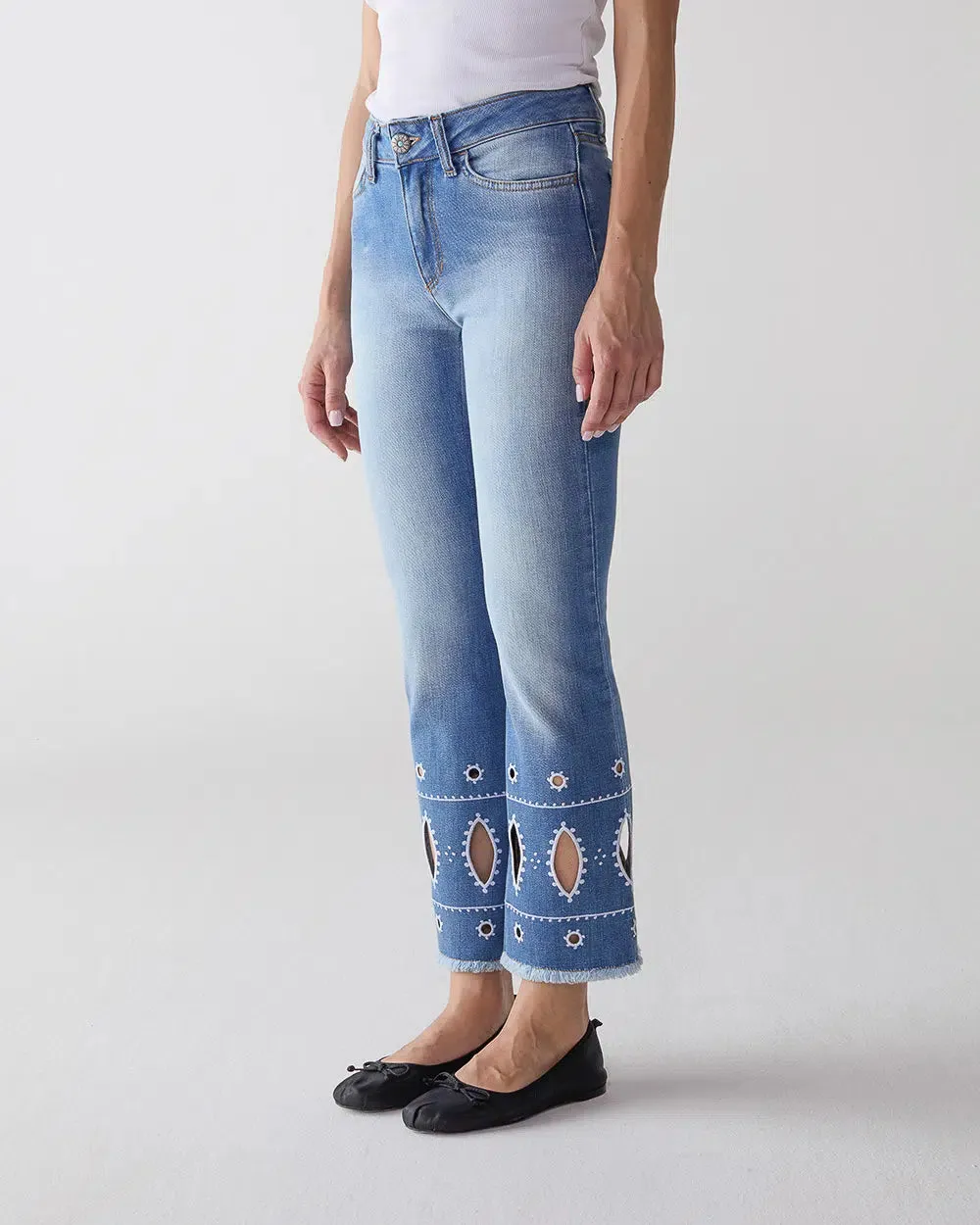 Cropped Denim Jeans