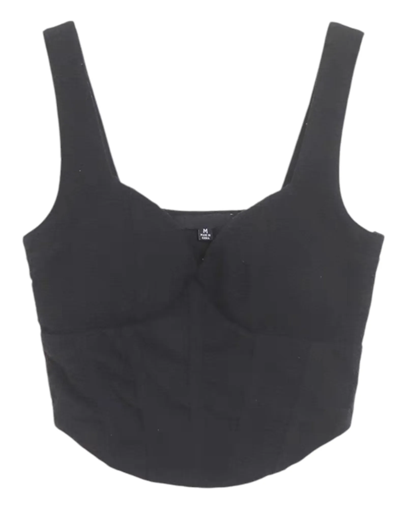 Cropped Sleeveless Corset Bodice Top