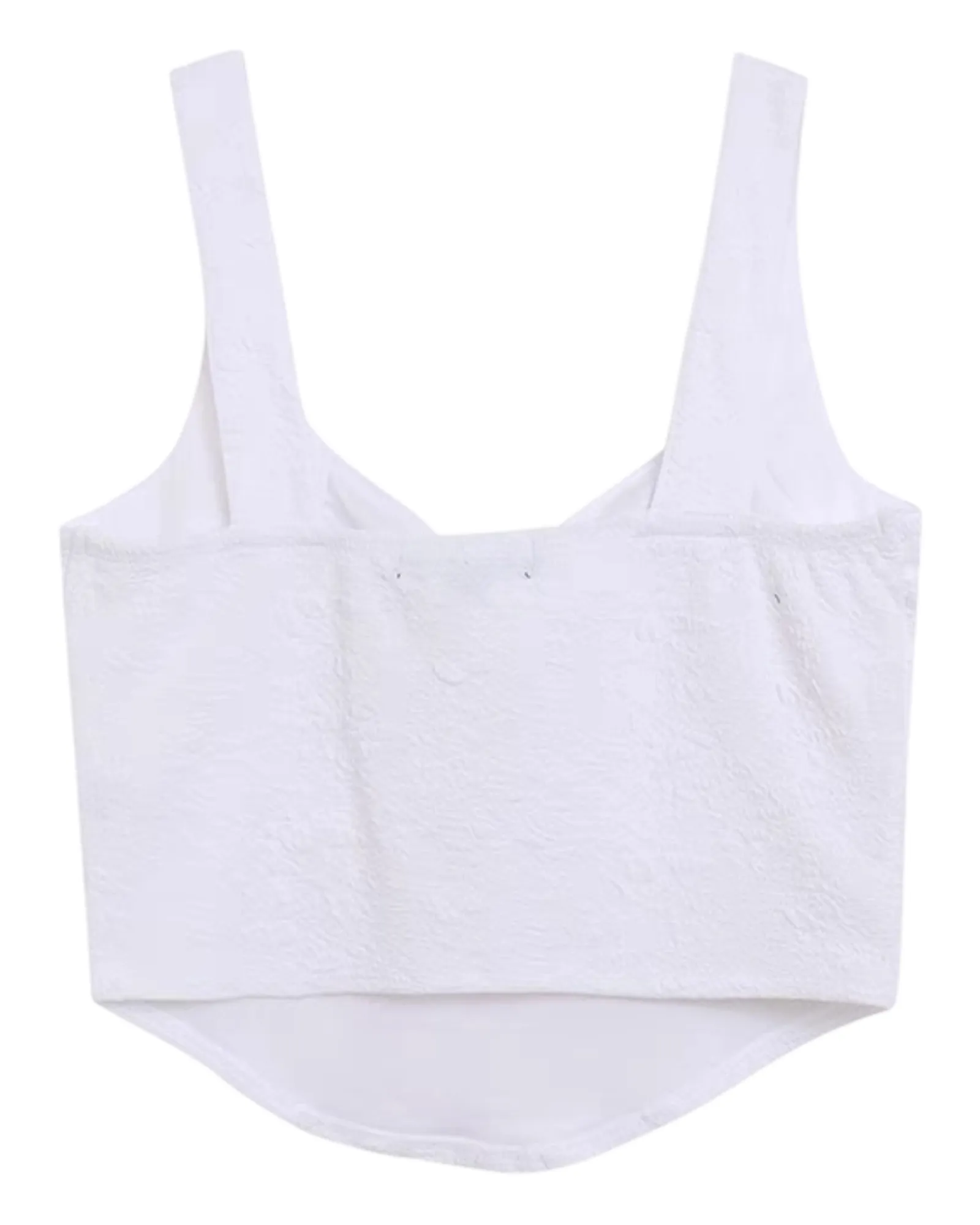 Cropped Sleeveless Corset Bodice Top