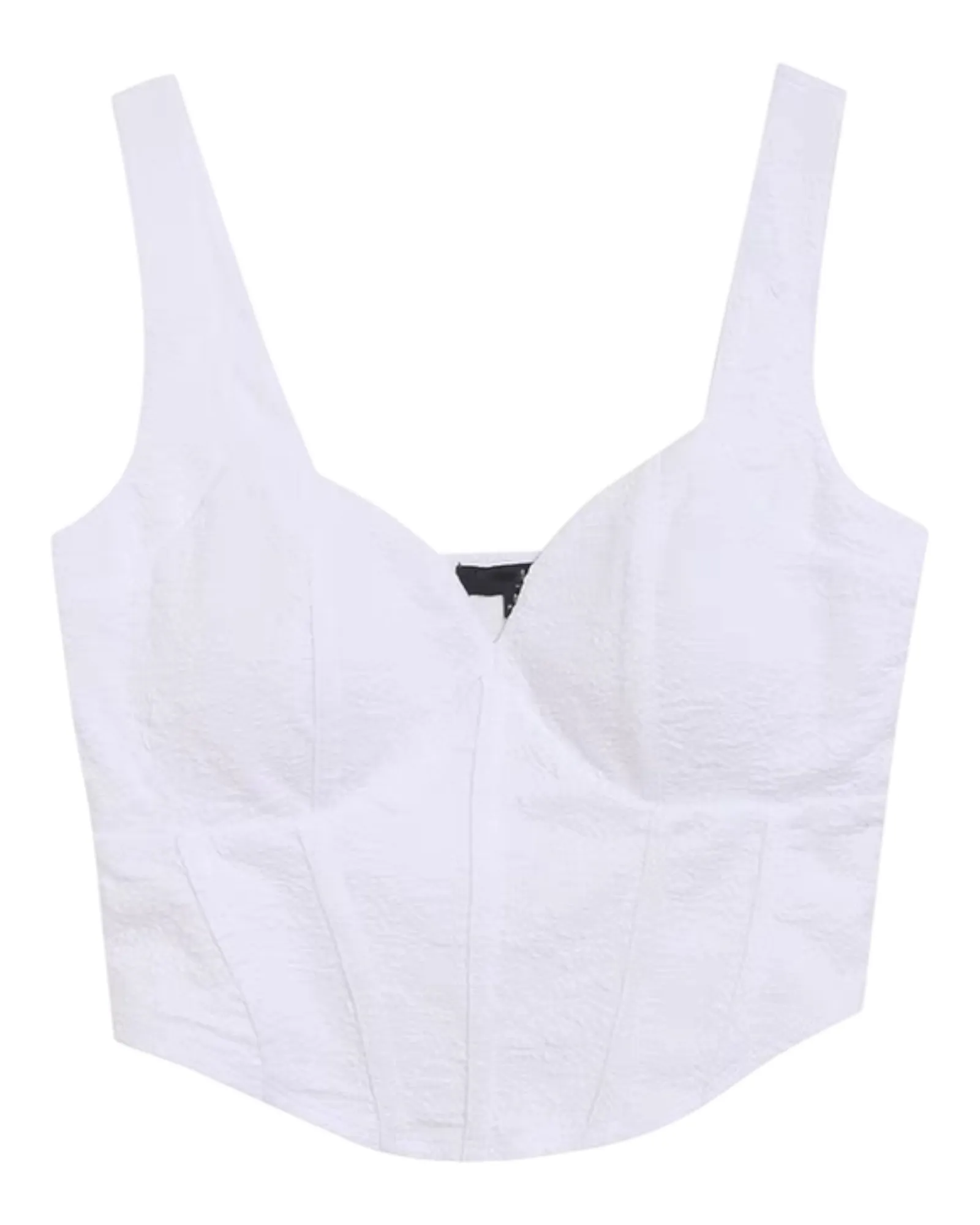 Cropped Sleeveless Corset Bodice Top