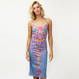 CRYPTIC FREQUENCY 100% COTTON MAXI DRESS