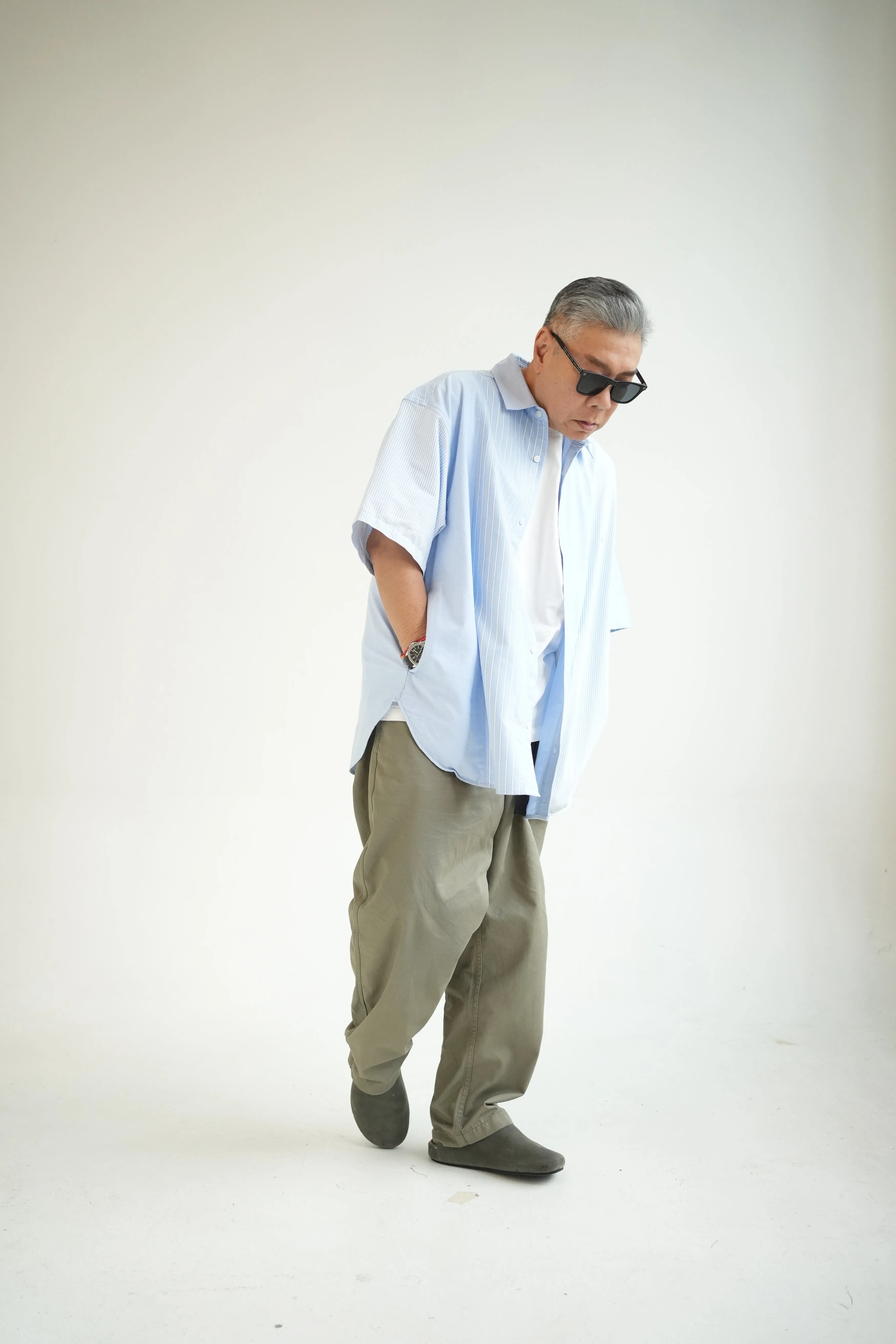 Cut & Sewn Button Down Shirt