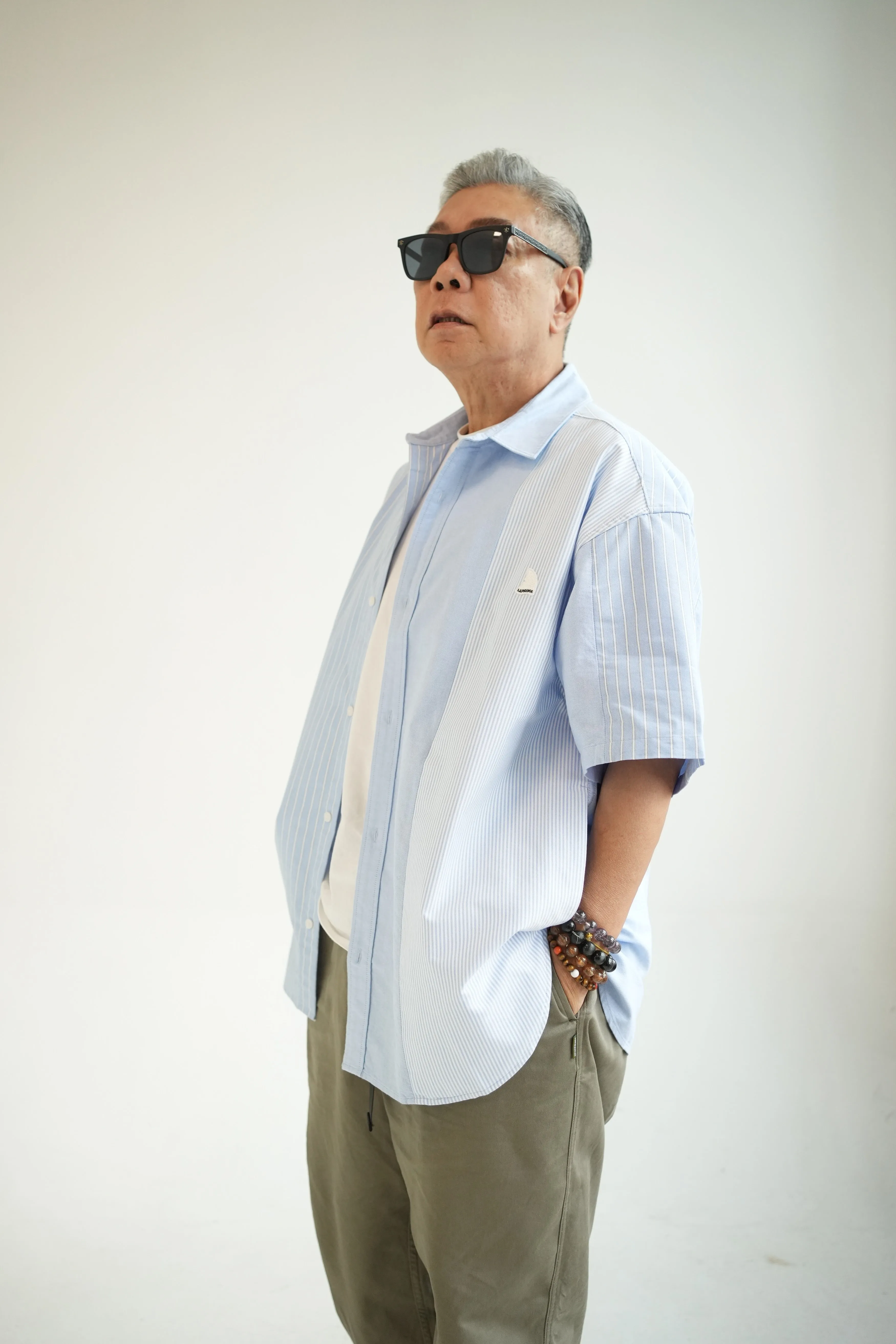 Cut & Sewn Button Down Shirt