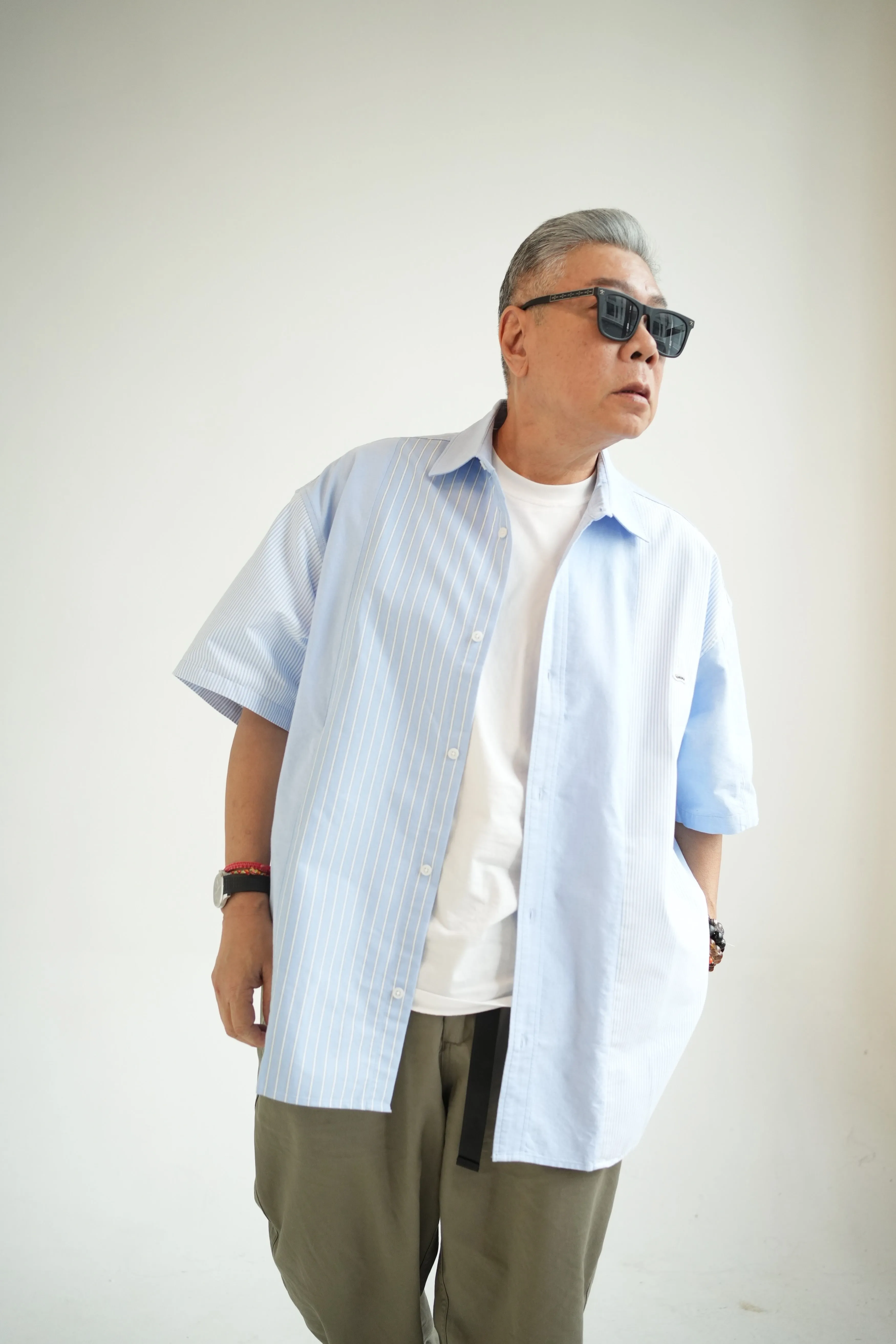 Cut & Sewn Button Down Shirt