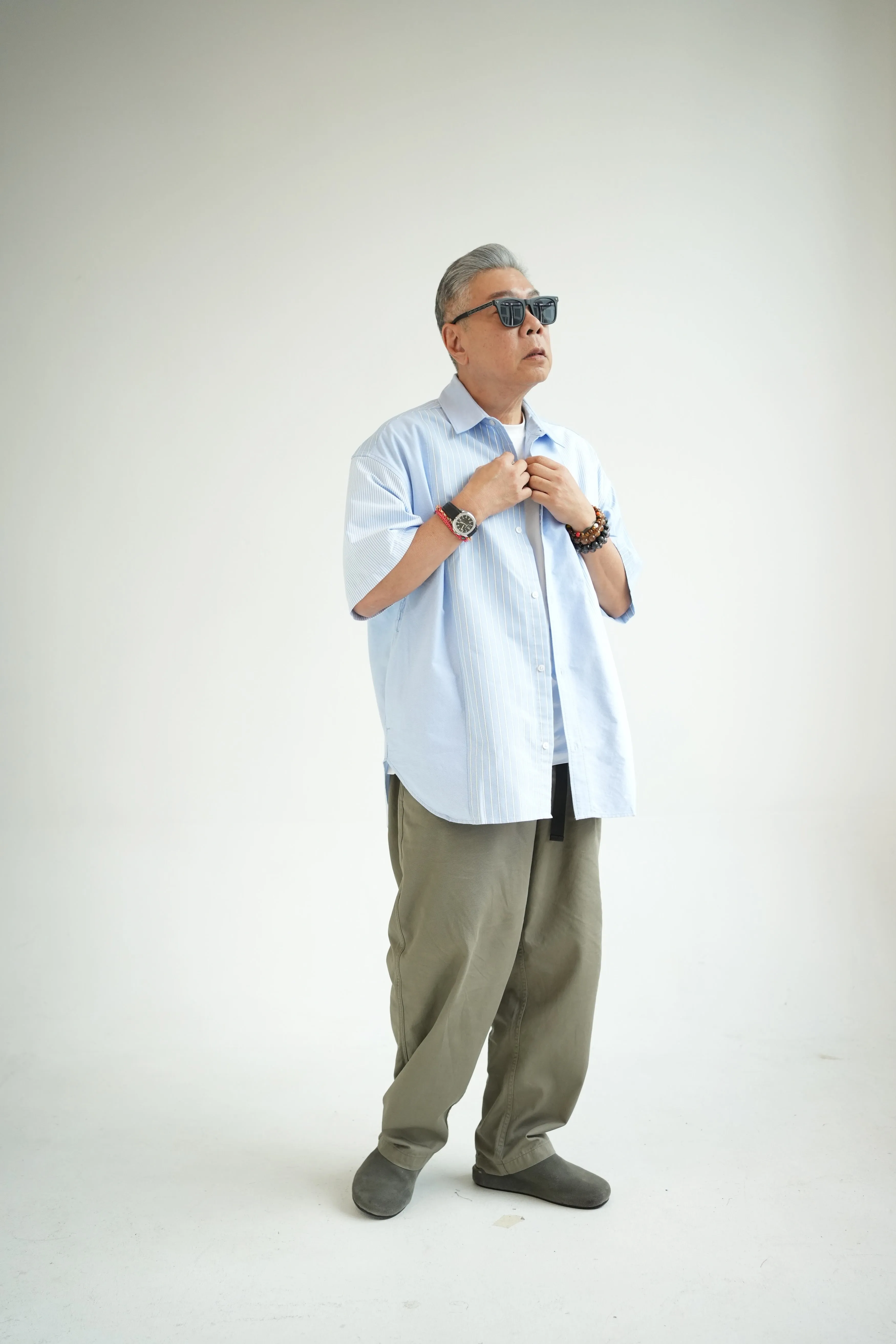 Cut & Sewn Button Down Shirt