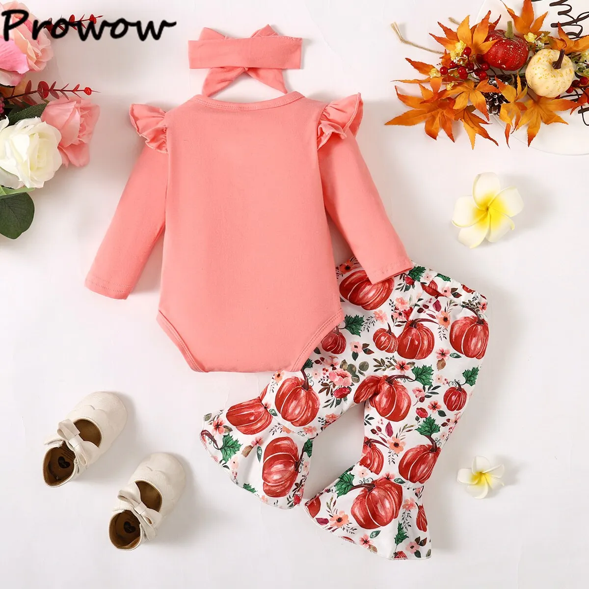 Cutest Halloween Pink Pumpkin Romper