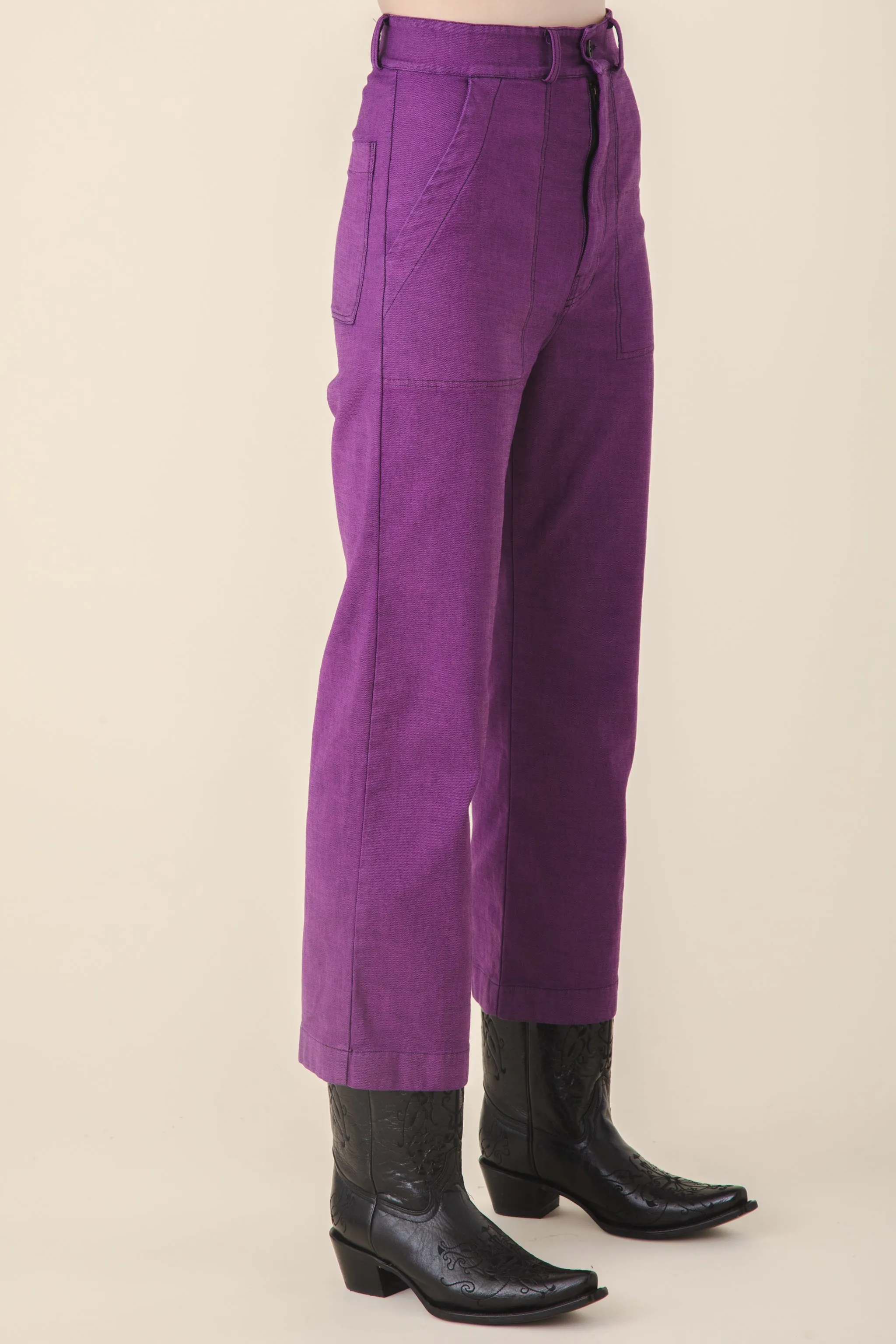 Denim Boiler Pant in Serum