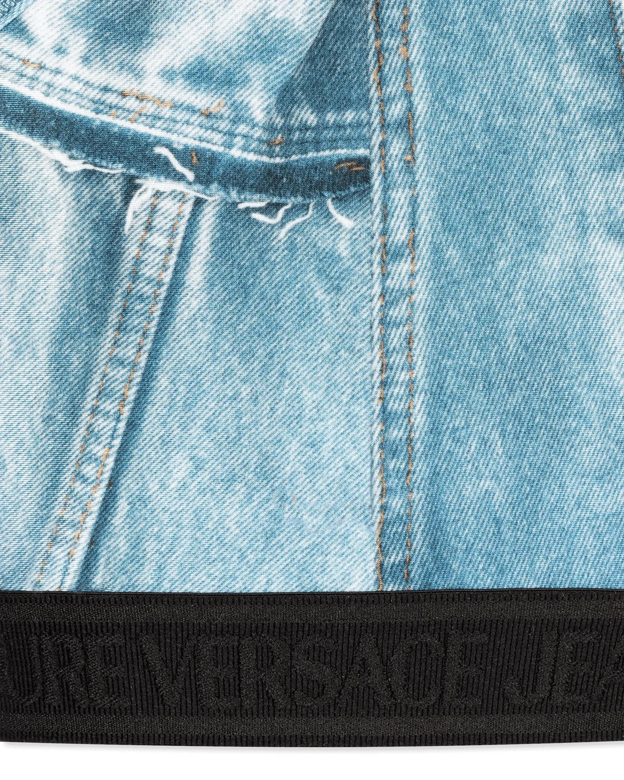 Denim Patchwork Crop Top