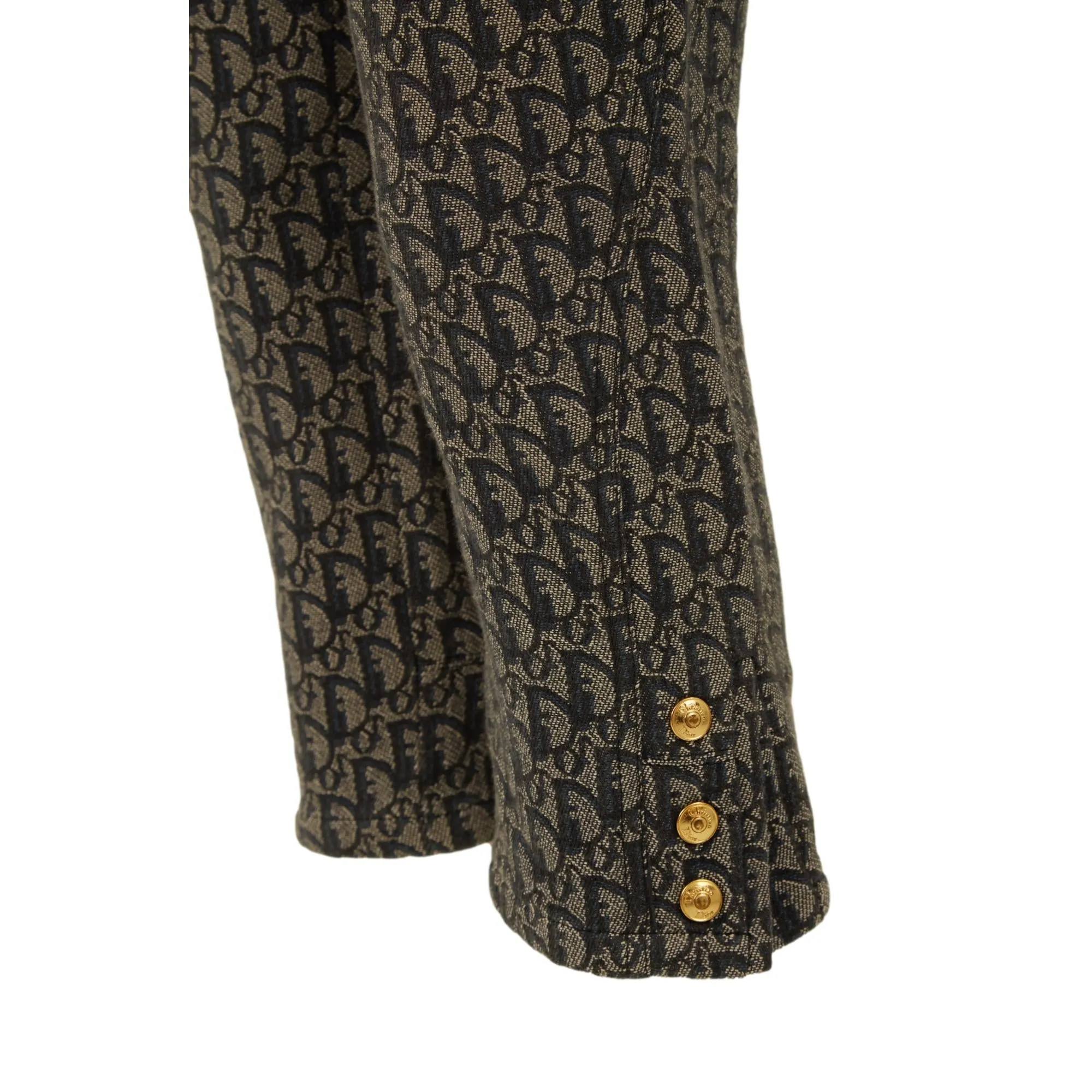 Dior Navy Monogram Cropped Pants