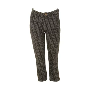 Dior Navy Monogram Cropped Pants