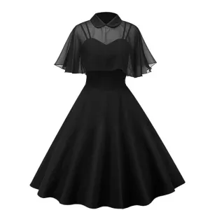 Dress Women 2020 Elegant Vintage Gothic Spaghetti Strap Dress   Clock Two Piece Summer Party Dresses High Waist Vestidos