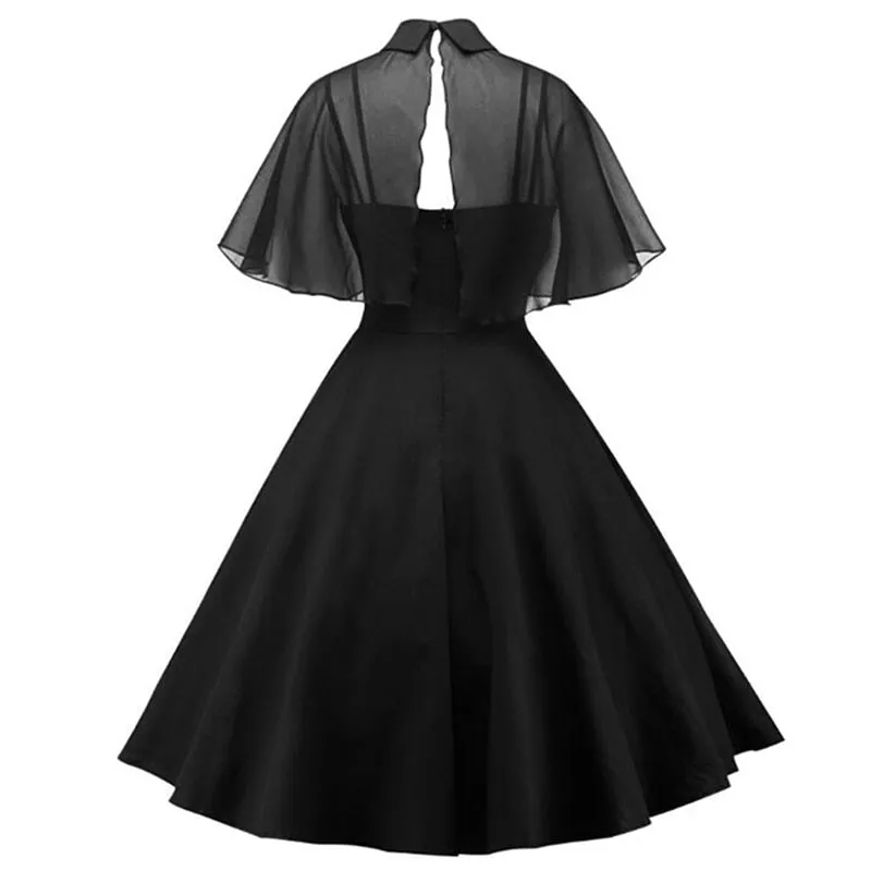 Dress Women 2020 Elegant Vintage Gothic Spaghetti Strap Dress   Clock Two Piece Summer Party Dresses High Waist Vestidos