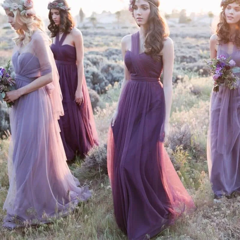 Dusty Purple MULTI WAY Sweetheart Tulle Bridesmaid Dress