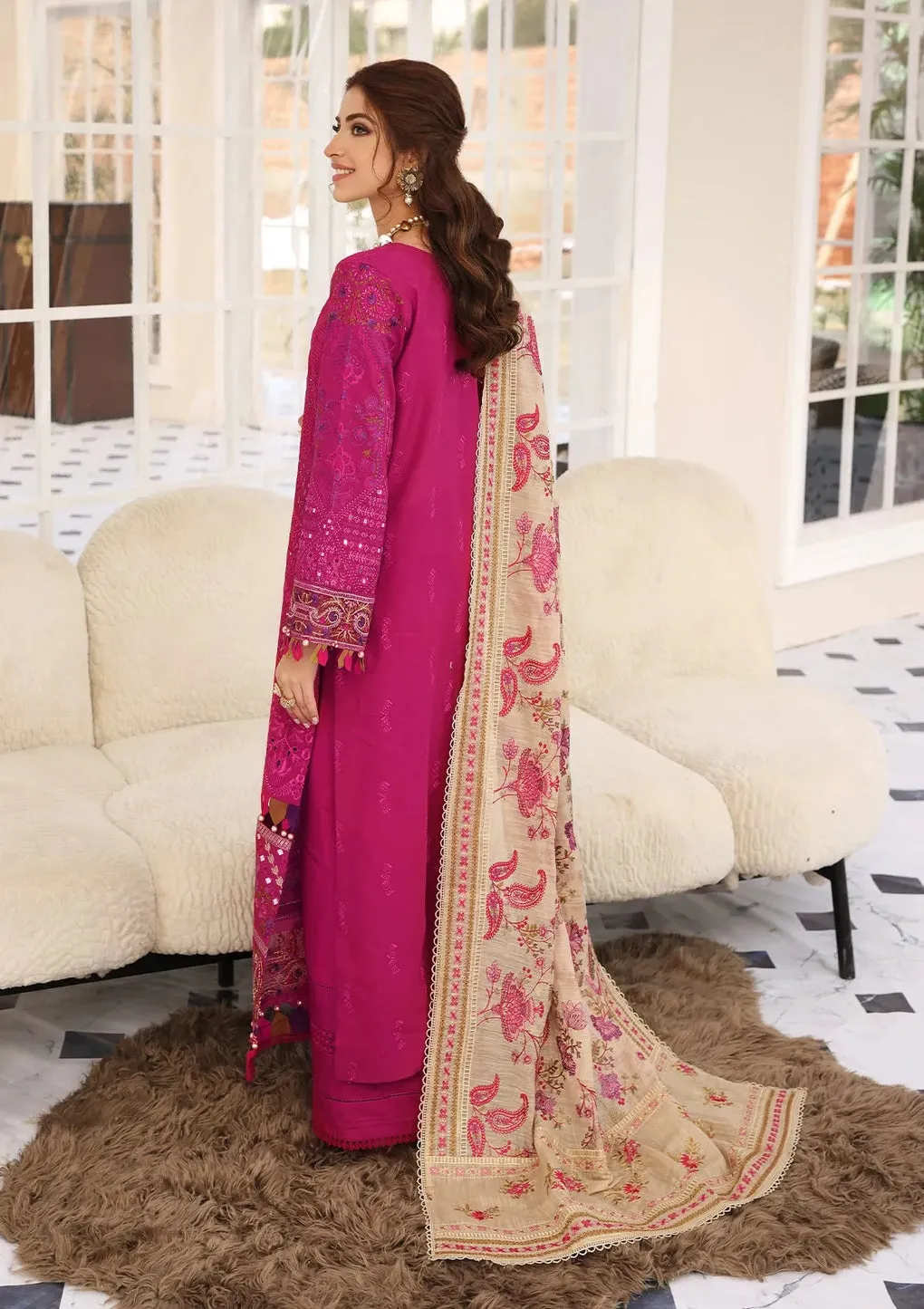 ELAF | FESTIVE CHIKAKARI 2023 | ELC-11 HOT PINK