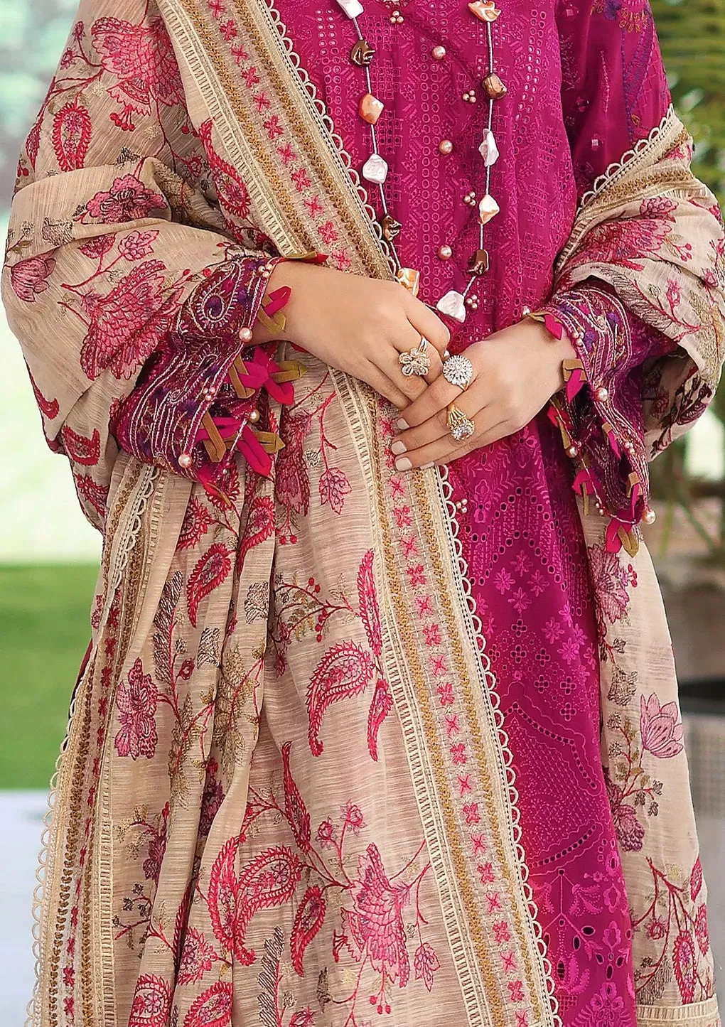 ELAF | FESTIVE CHIKAKARI 2023 | ELC-11 HOT PINK