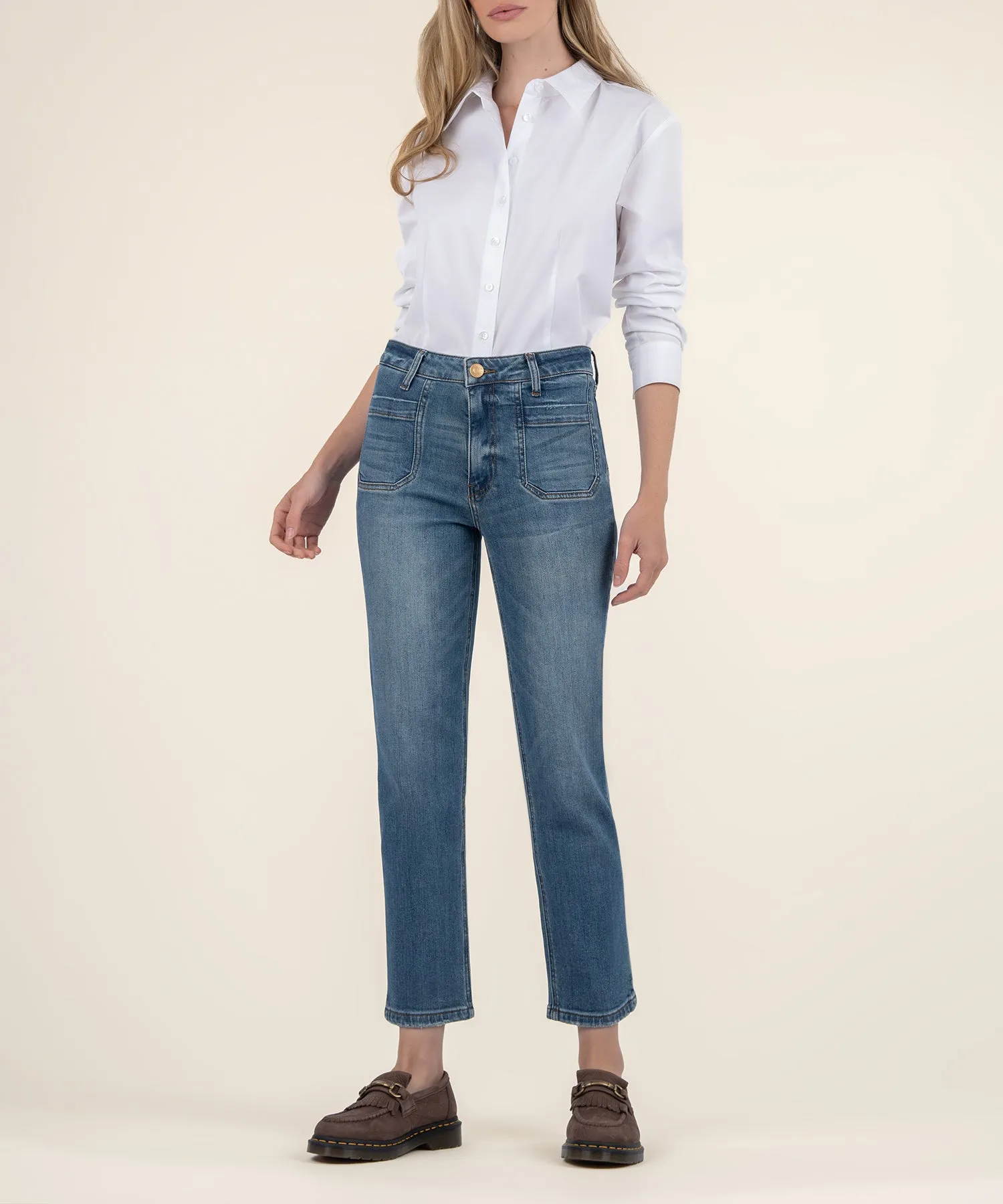 Elizabeth High Rise Straight Leg, Petite