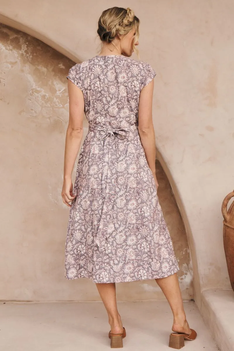 Ellie Wrap Dress - Viola