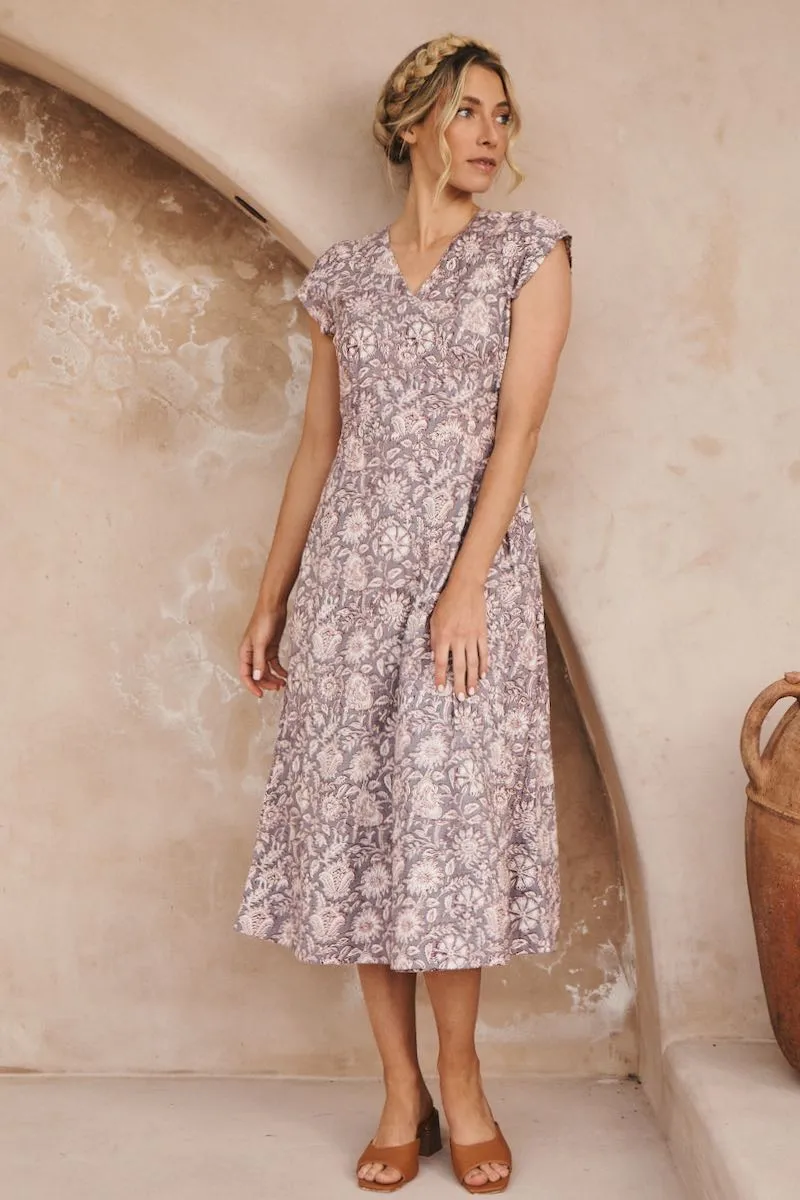 Ellie Wrap Dress - Viola