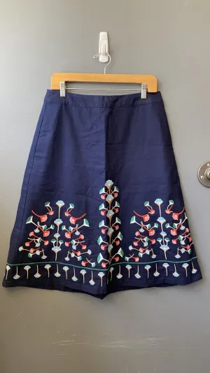 Embroidered Midi Skirt