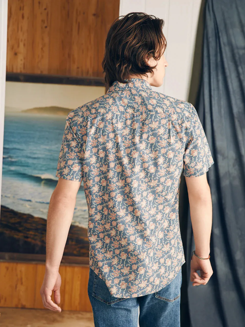 Faherty Men Short Sleeve Breeze Shirt