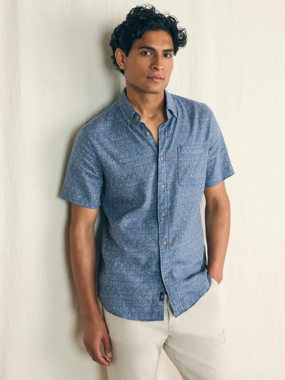 Faherty Men Short Sleeve Breeze Shirt