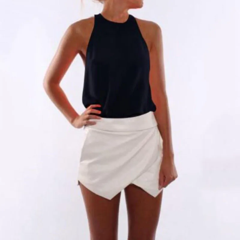 Fashion Women Charming S-3XL 4 Color Pick Solid Sleeveless Casual Tank Tops Vest Blouses