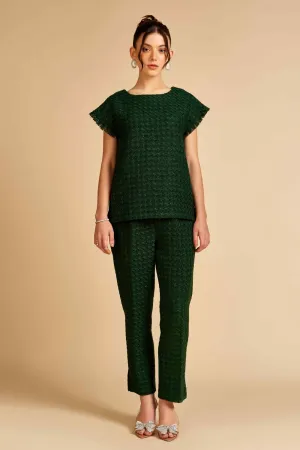 Forest Finesse Tweed Top