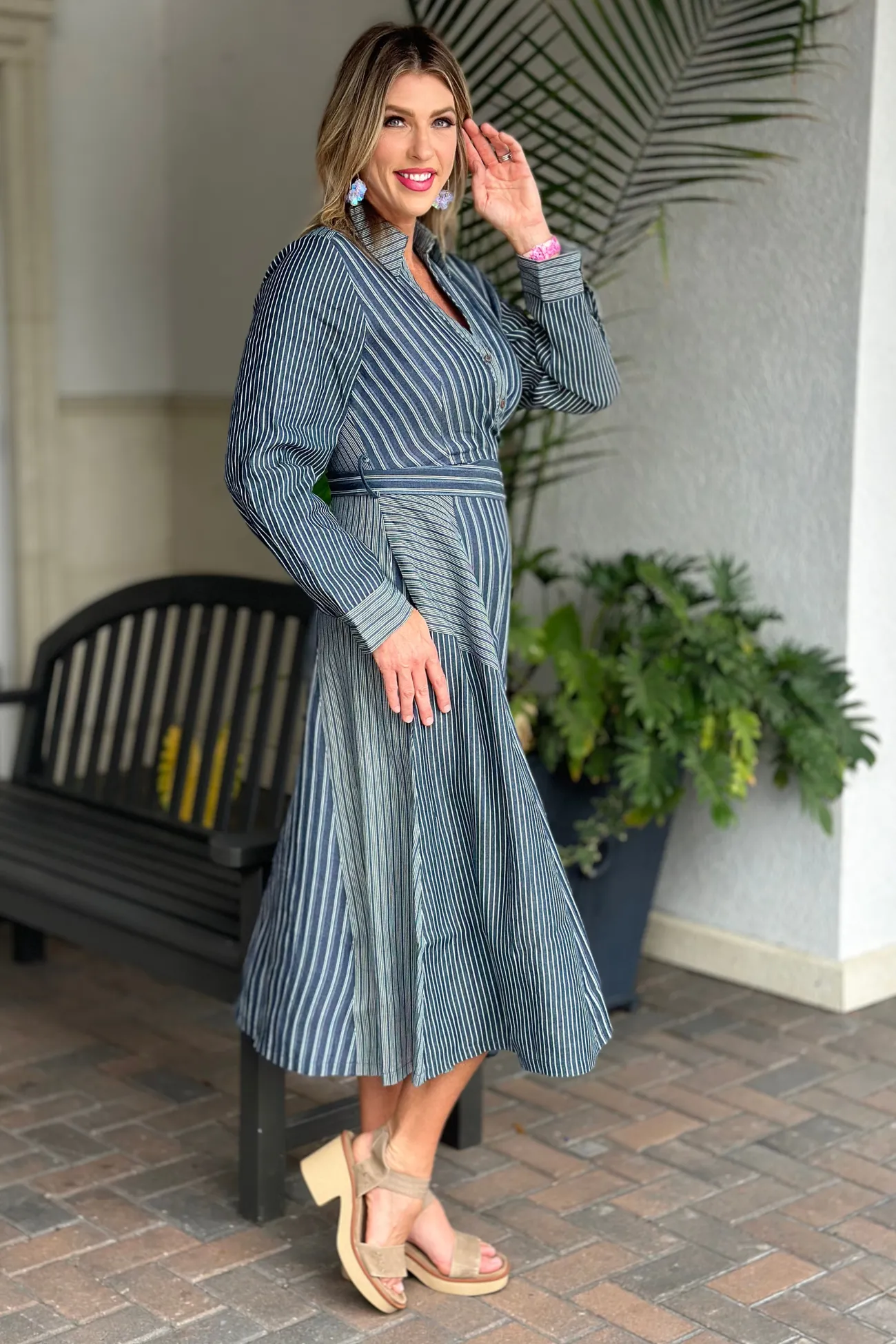 Forever Daydreaming Striped Midi Dress