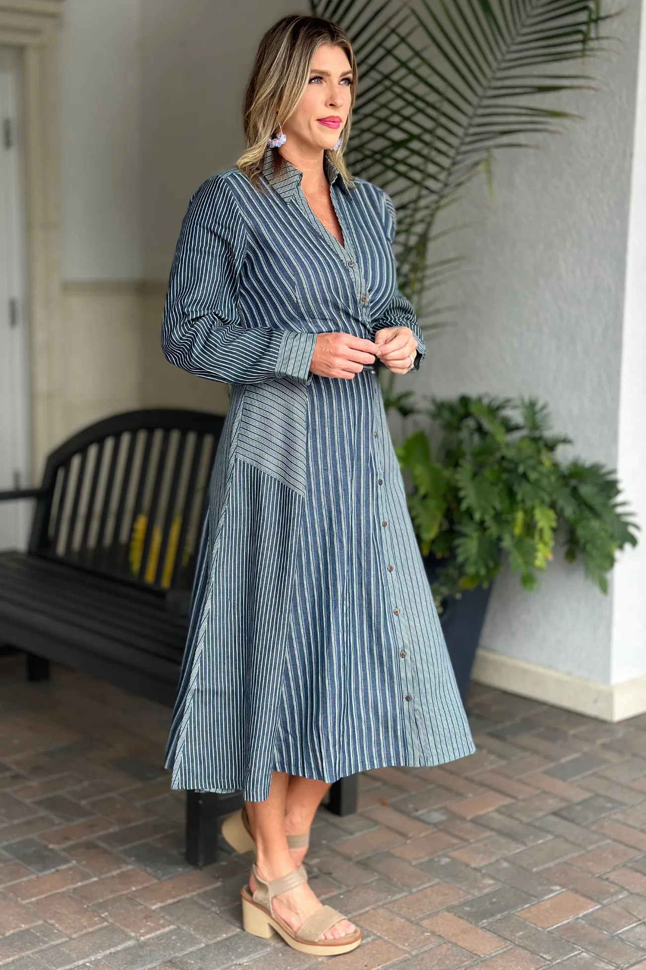 Forever Daydreaming Striped Midi Dress
