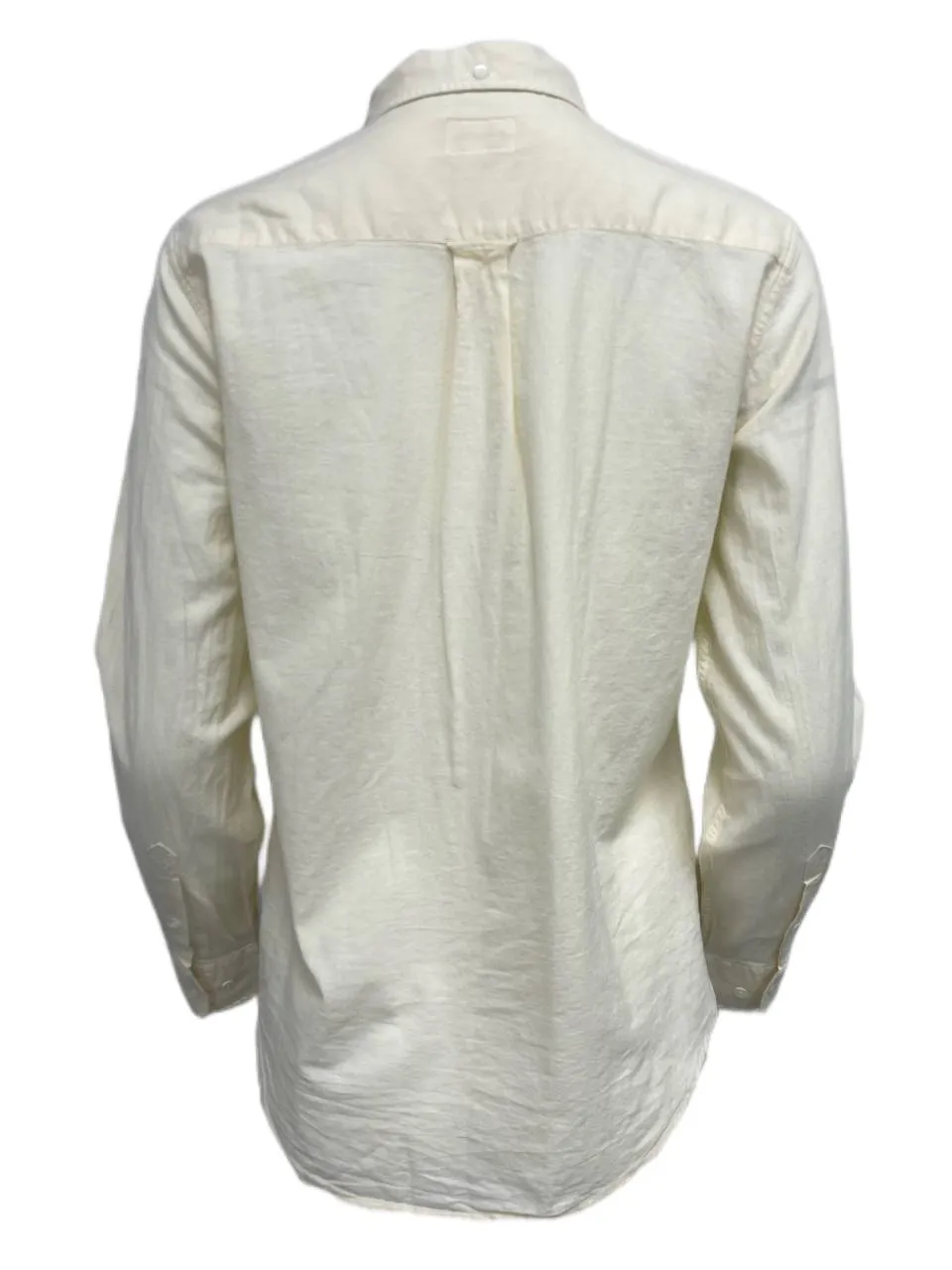 GANT RUGGER Women's Cream Selvage Madras Shirt 432500 Size Small