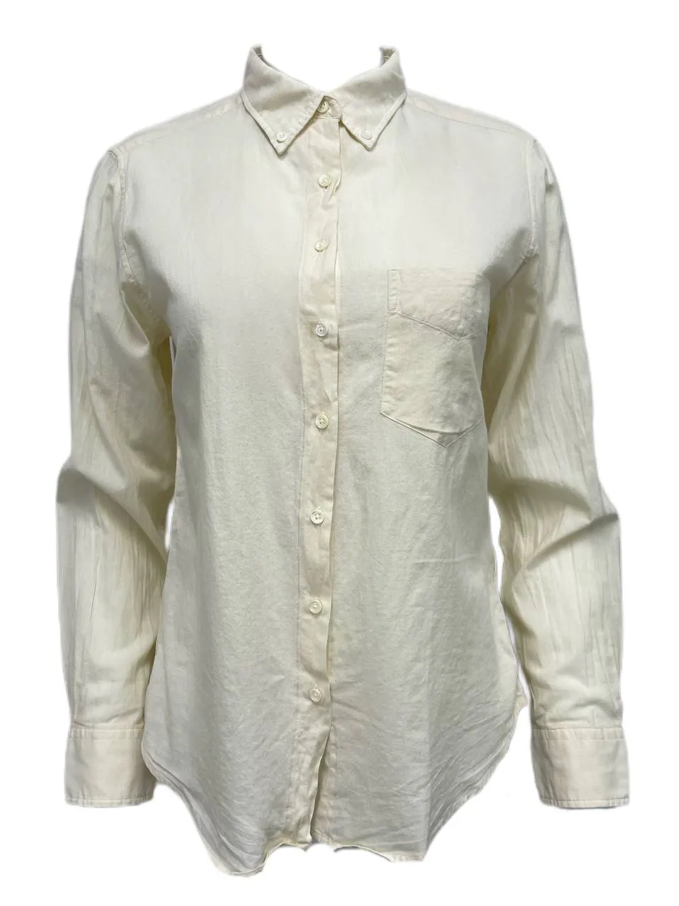 GANT RUGGER Women's Cream Selvage Madras Shirt 432500 Size Small