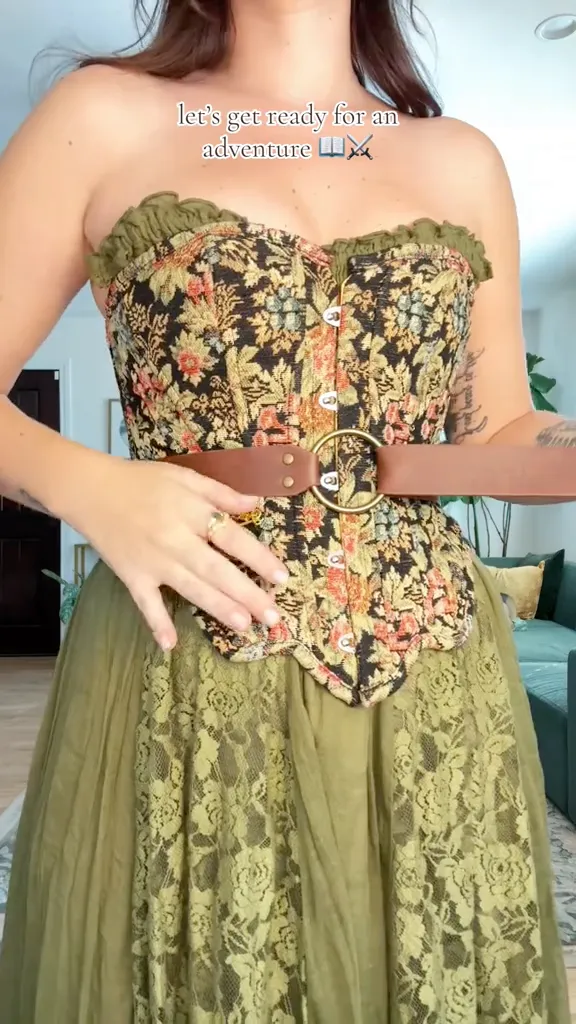 Green fairy dress