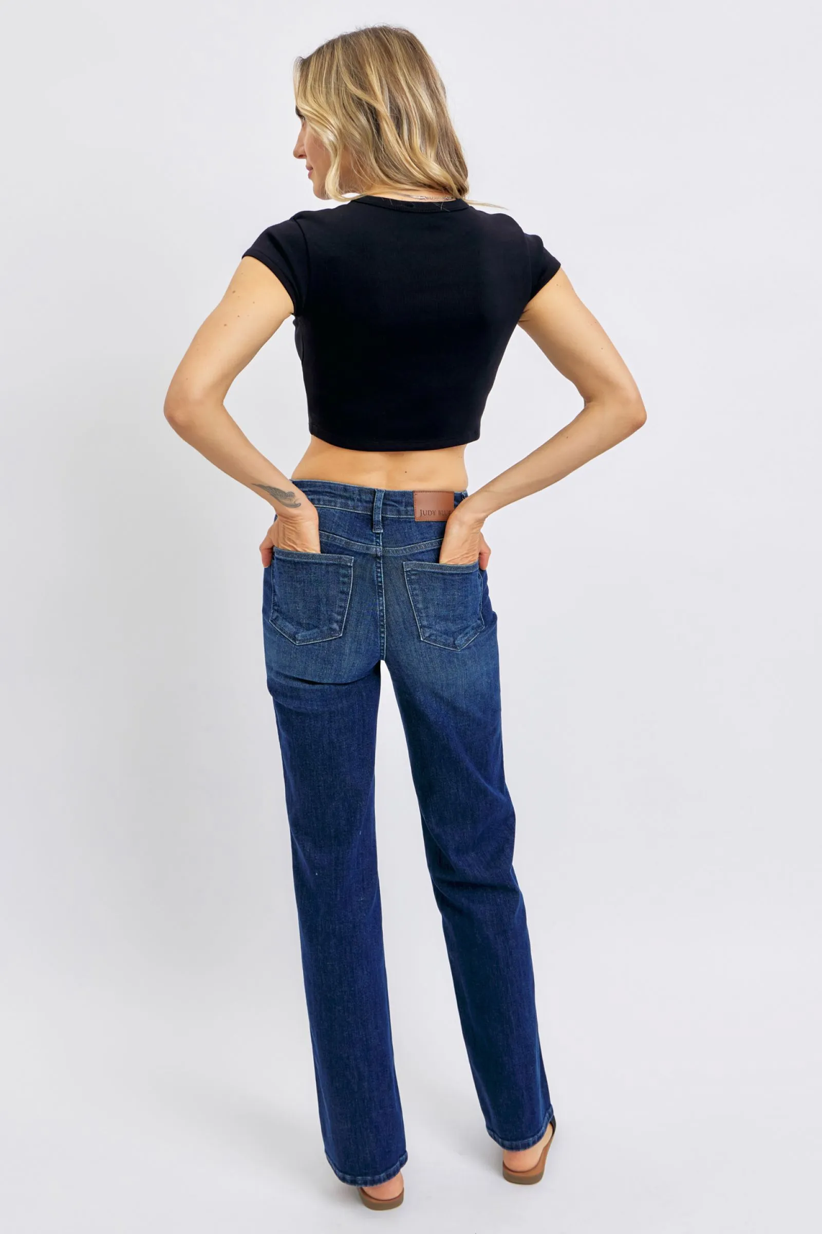 Hazel Blues® | Judy Blue Tummy Control Straight Jeans